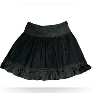 k.a.t.e. by Kate Lilly Black Mini A-Line Chiffon Skirt | Festival | Y2K | 6